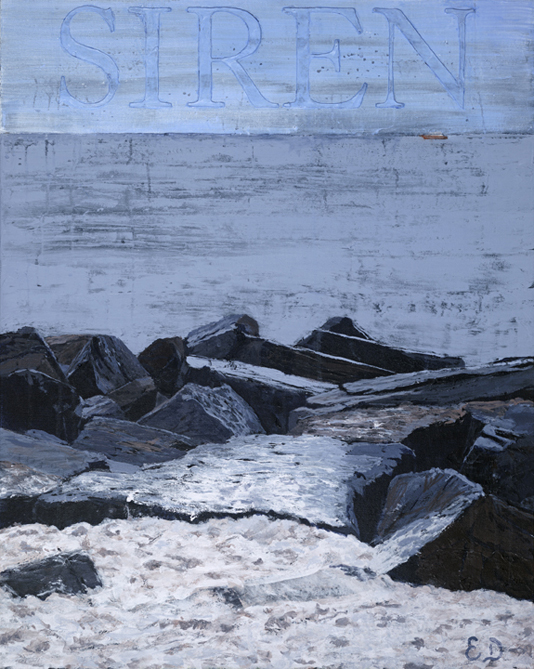 SIREN, acylic on canvas, 24x30